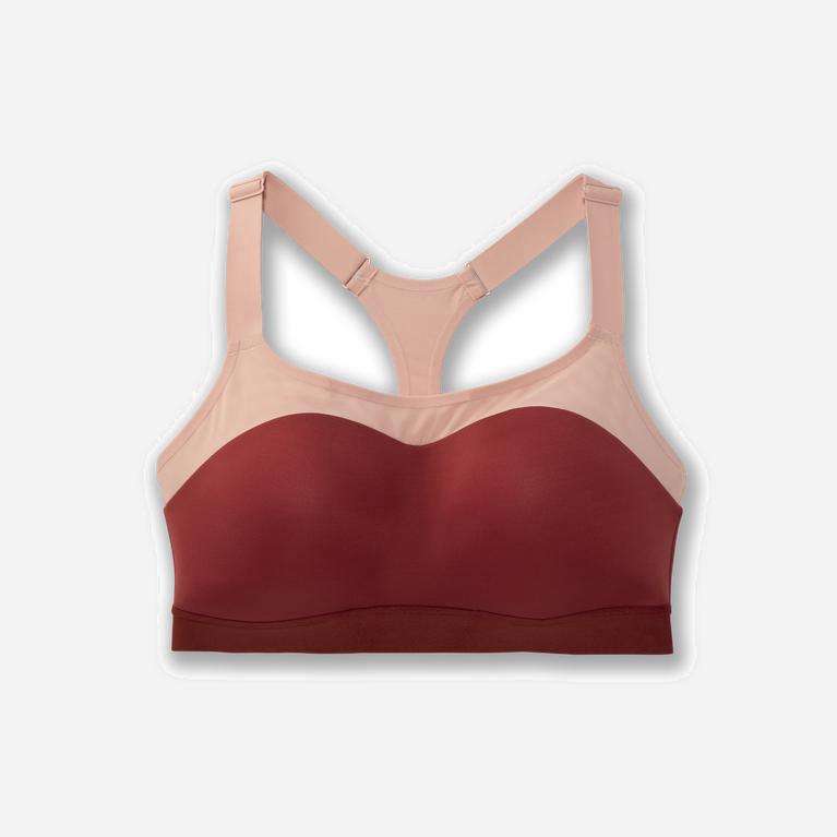 Brooks Dare Racerback - Run Bra Mujer - Rosas (EI4635820)